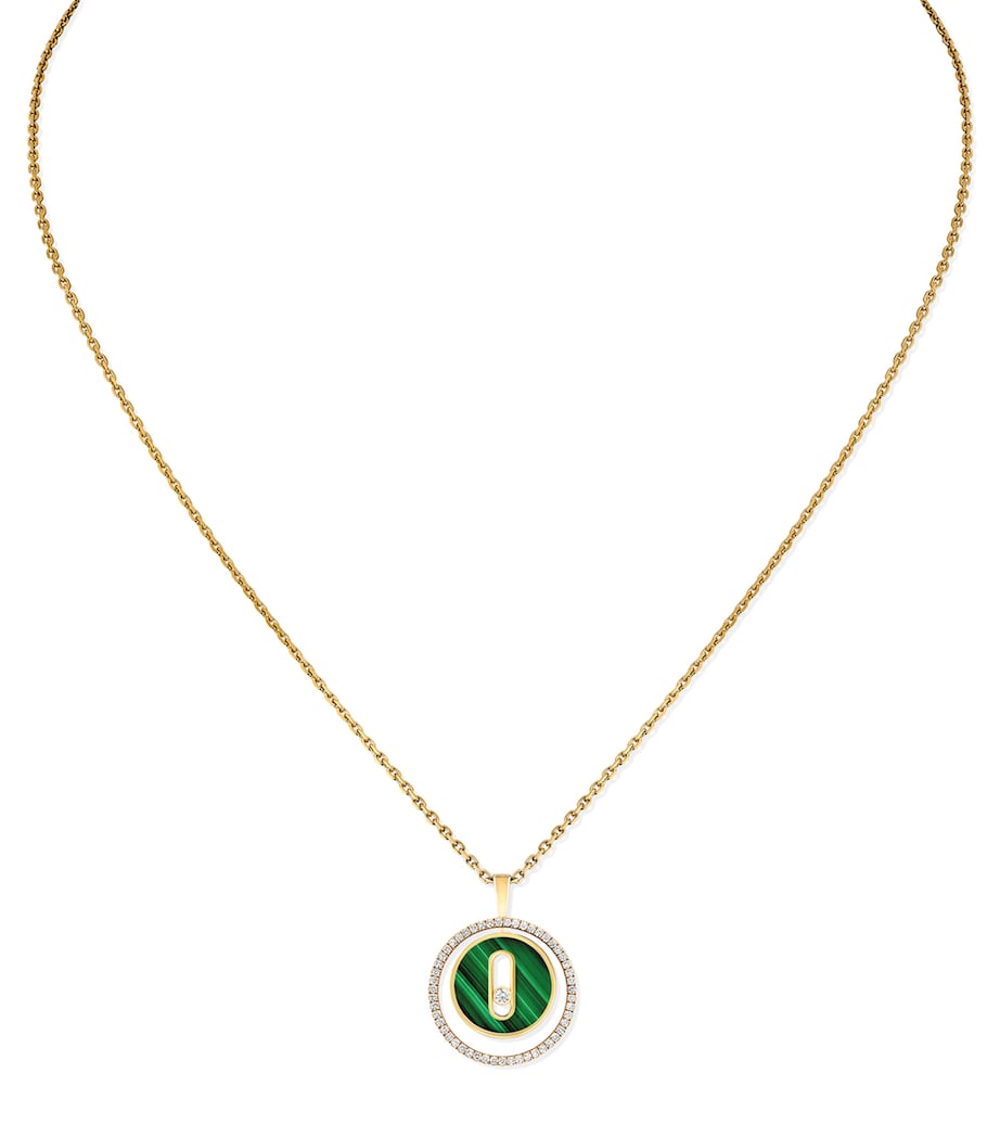 Messika Lucky Move necklace 0.18ct diamond yellow gold - British product