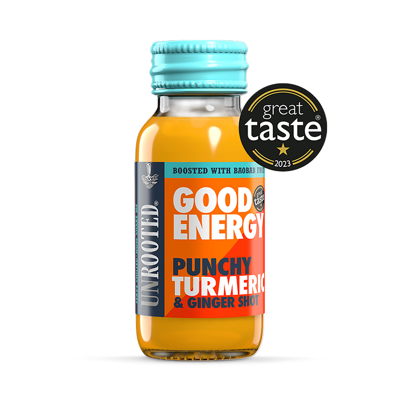 Unrooted turmeric ginger health shot 60ml, imported from the UK