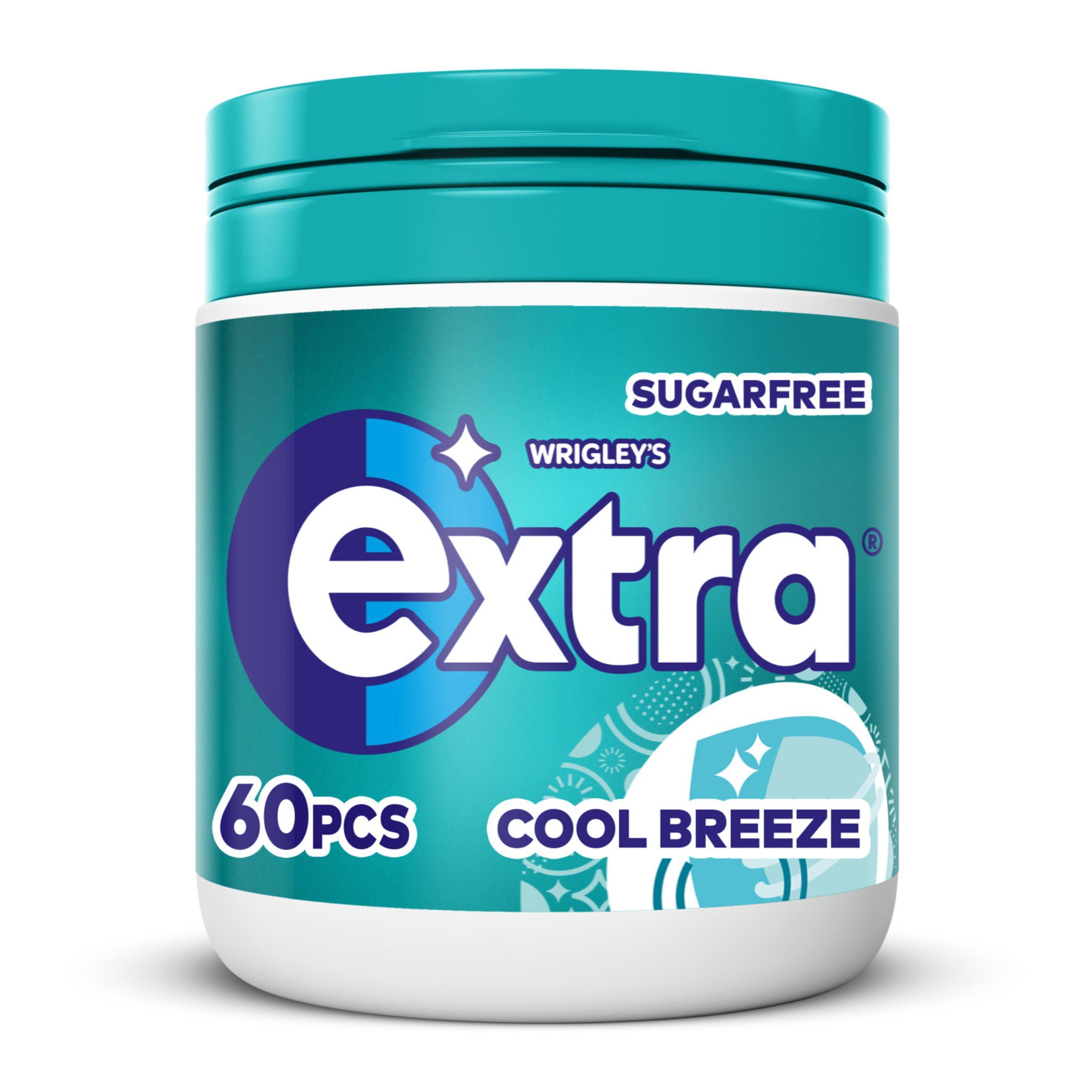 Extra Cool Breeze Chewing Gum Sugar Free Bottle 60pcs GOODS Sainsburys   