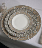 O.W. London geometric print dinner plates set of two, 26cm, imported from the UK