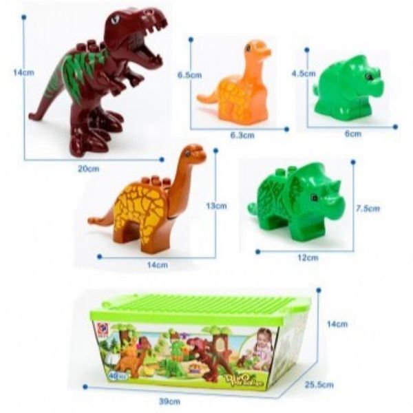 Leaper dinosaur building blocks 40-piece set - British product