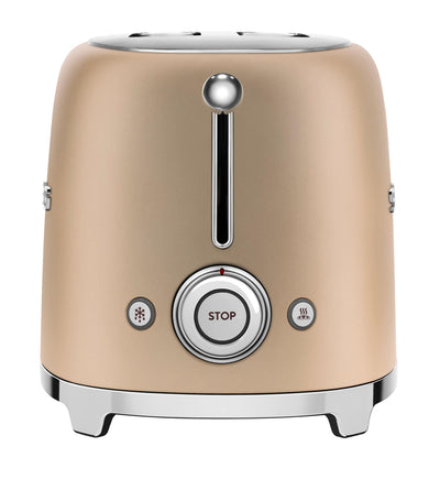 Harrods Smeg 50s Style 2-Slot Matte Champagne Toaster- Acheter en ligne sur McGrocer