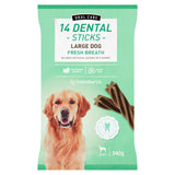 Sainsbury's Fresh Breath Dental Sticks for Large Dogs x14 540g All bigger packs Sainsburys   