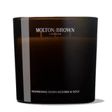 Molton Brown Oudh Candle with triple wick, imported from the UK