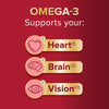 Seven Seas Omega-3 gut friendly bacteria capsules 30 count, UK version