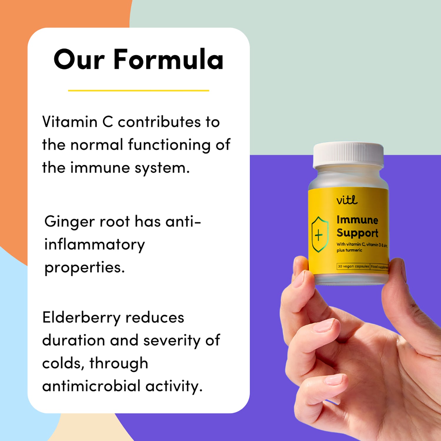 Immune support capsules 30 count, imported from the UK