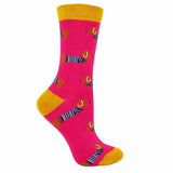 Miss Sparrow Ladies Dog Design Bamboo Socks 4-7 UK GOODS Superdrug Parisan Pups (Pink)  