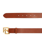 Ralph Lauren Purple Label leather belt 3cm gold buckle (British brand)