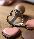 Marcato cookie set with stamps rolling pin and apron, imported from the UK