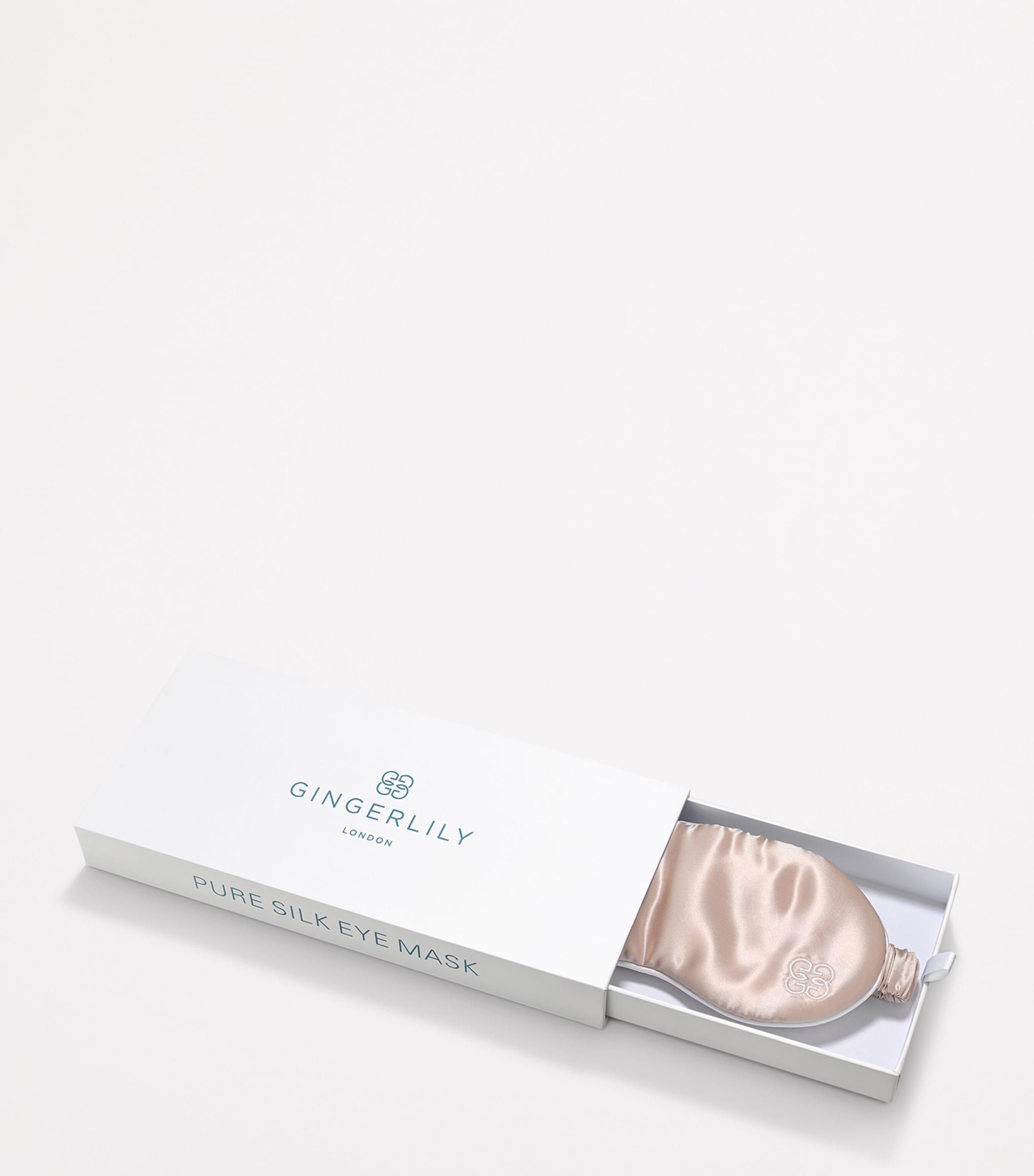 Gingerlily silk eye mask, luxury mulberry silk sleep mask (British brand)