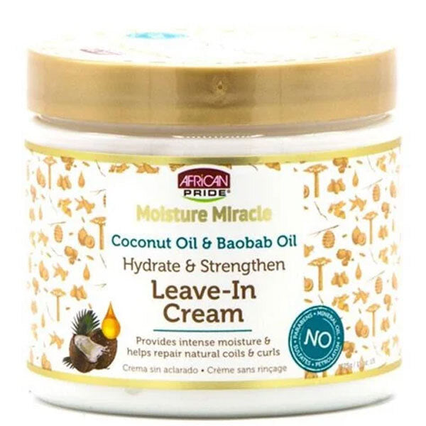Moisture Miracle leave-in cream Coconut Oil and Baobab Oil, imported from the UK