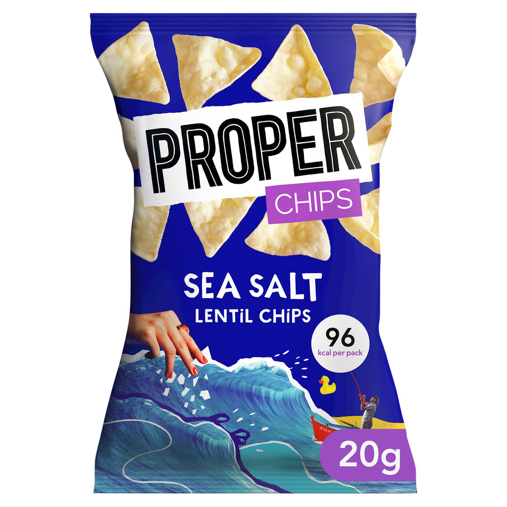 Proper Chips Sea Salt Lentil Chips 20g