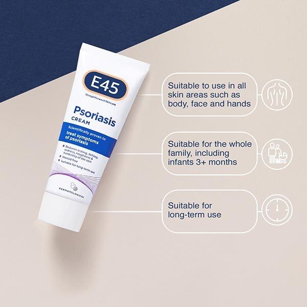 E45 Psoriaris Treatment Cream 50ml GOODS Superdrug   