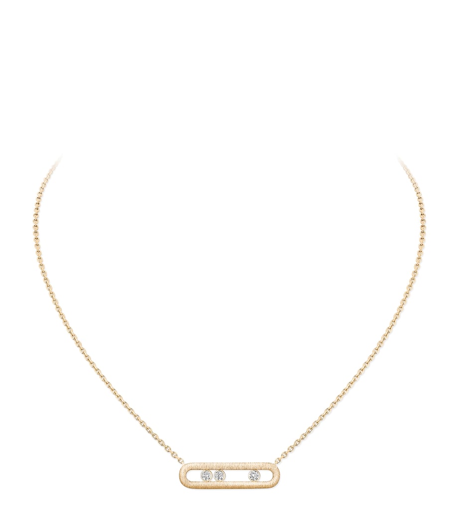 Messika Move Classique Gelbgold-Diamanthalskette 0,20 Karat (Britische Marke)