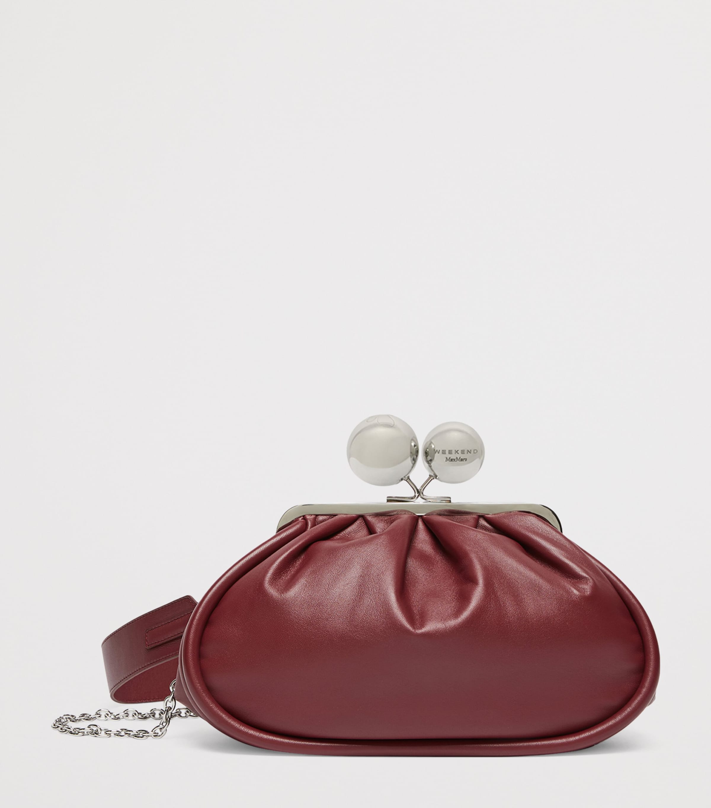 Weekend Max Mara Pasticcino leather clutch bag - British product