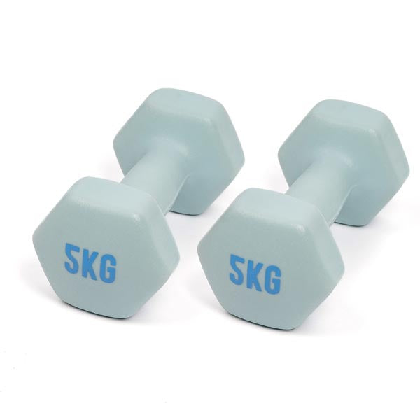 Myga Hexagonal Dumbbell - 5kg Pair GOODS Superdrug   