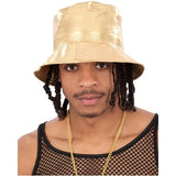 Smiffys 90s gold bucket hat, imported from the UK