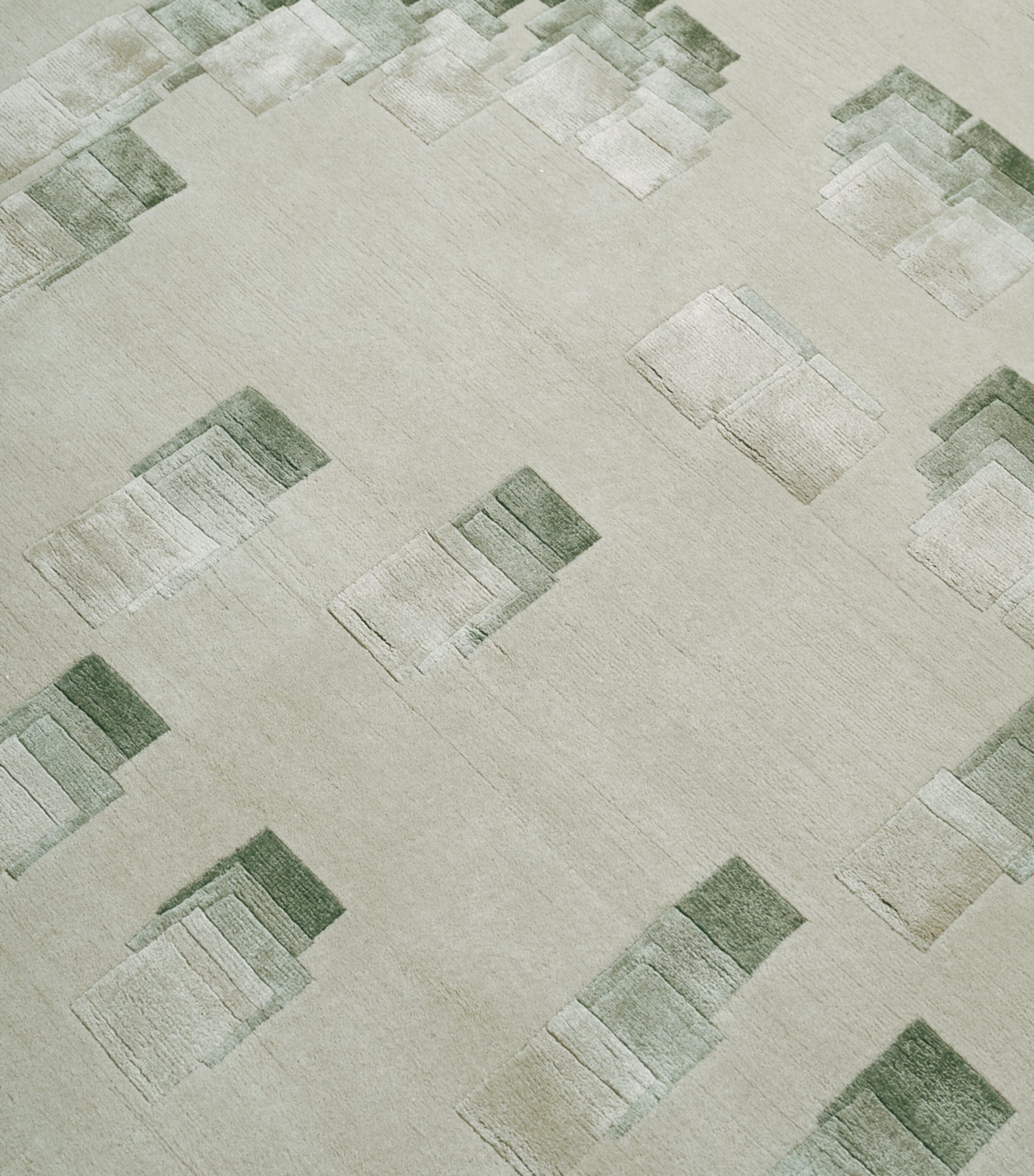 The Rug Company Runa Pistachio Rug 2.44m x 3.05m, imported from the UK