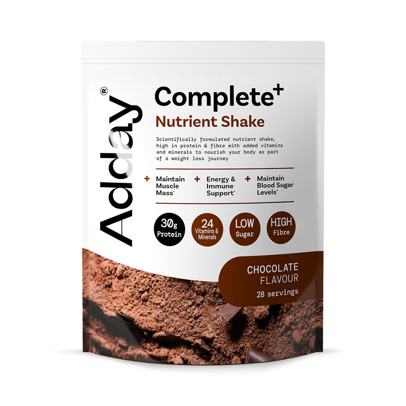 Adday Complete+ Nutrient Shake Chocolate 1.28 kg - British product