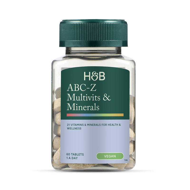 Holland & Barrett ABC to Z Vegan Multivitamins 60 Tablets, UK version