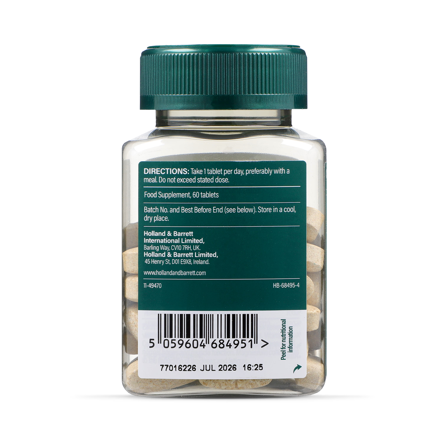 Holland & Barrett ABC to Z Vegan Multivitamins 60 Tablets, UK version