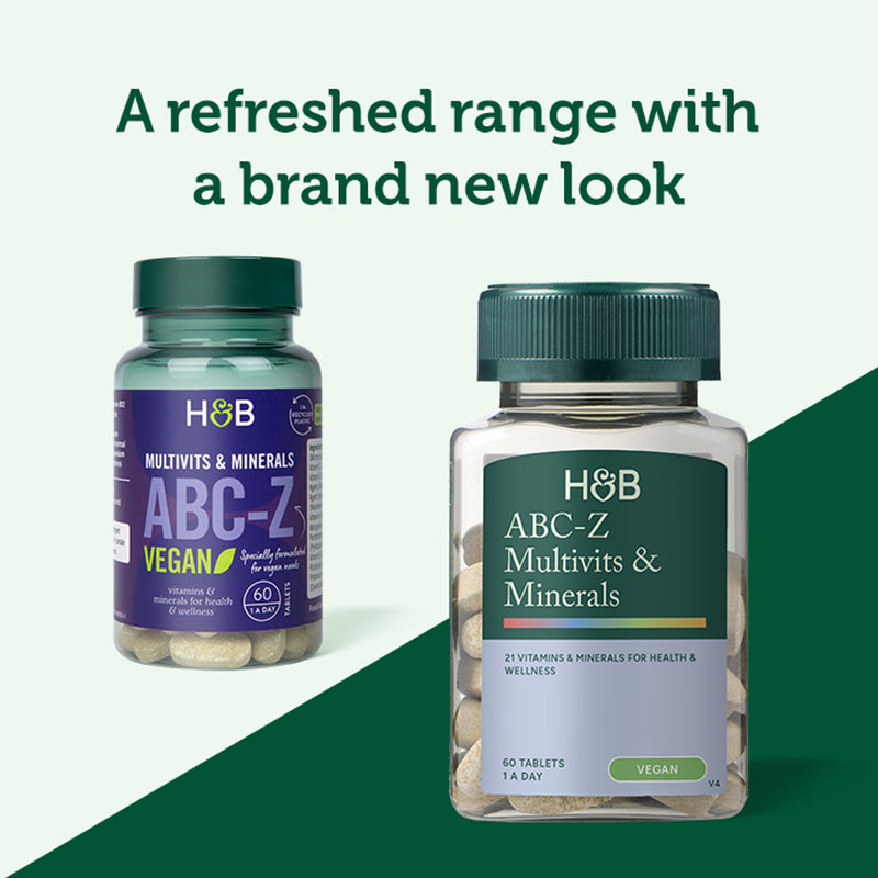 Holland & Barrett ABC to Z Vegan Multivitamins 60 Tablets, UK version