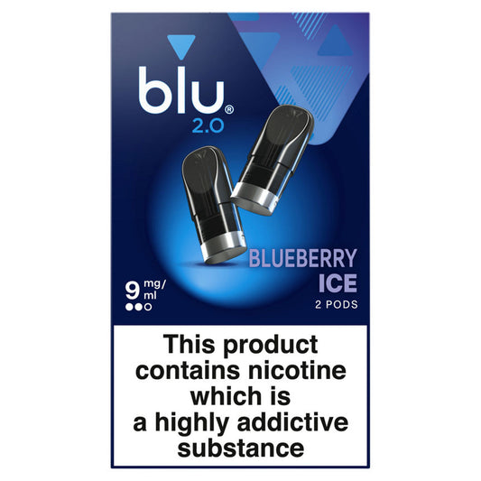 Blu 2.0 Blueberry Ice Vape Pods 9mg/ml 2 x 1.9ml GOODS ASDA   