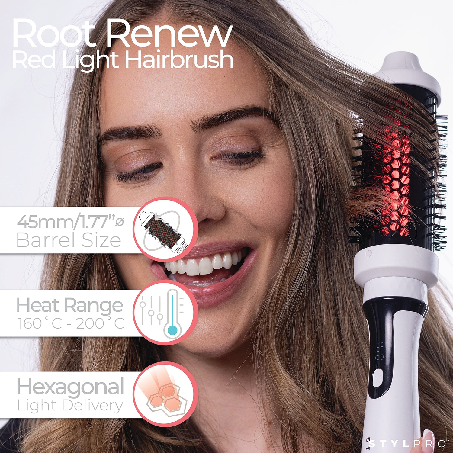 Stylpro red infrared thermal brush (British brand)
