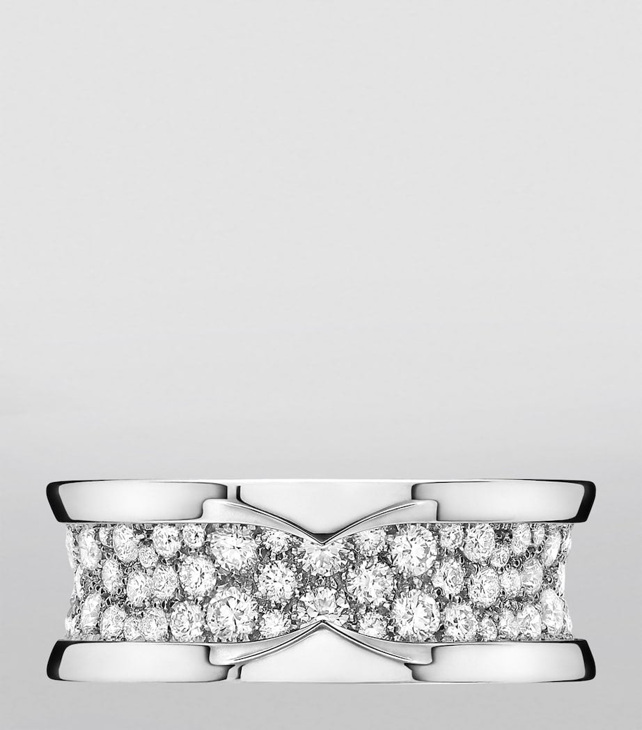Bvlgari B.zero1 diamond ring 18kt white gold (British brand)