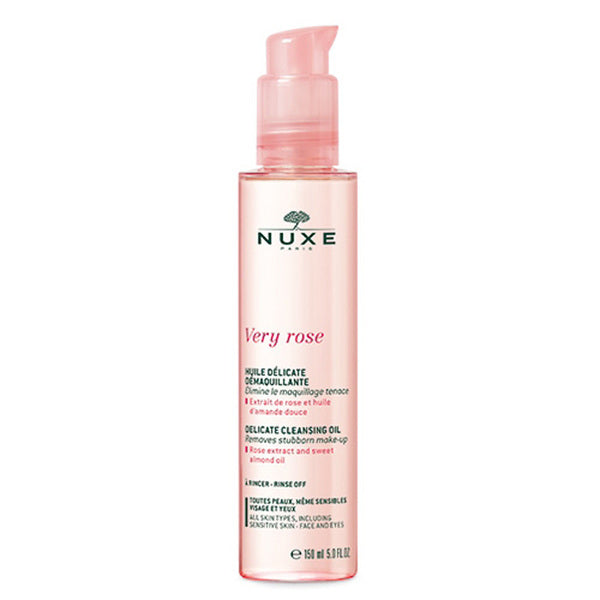 NUXE Very Rose Delicate Cleansing Oil 150ml, imported from the UK