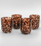 Maison Margaux Burgundy Dappled Tumblers set of 4, imported from the UK