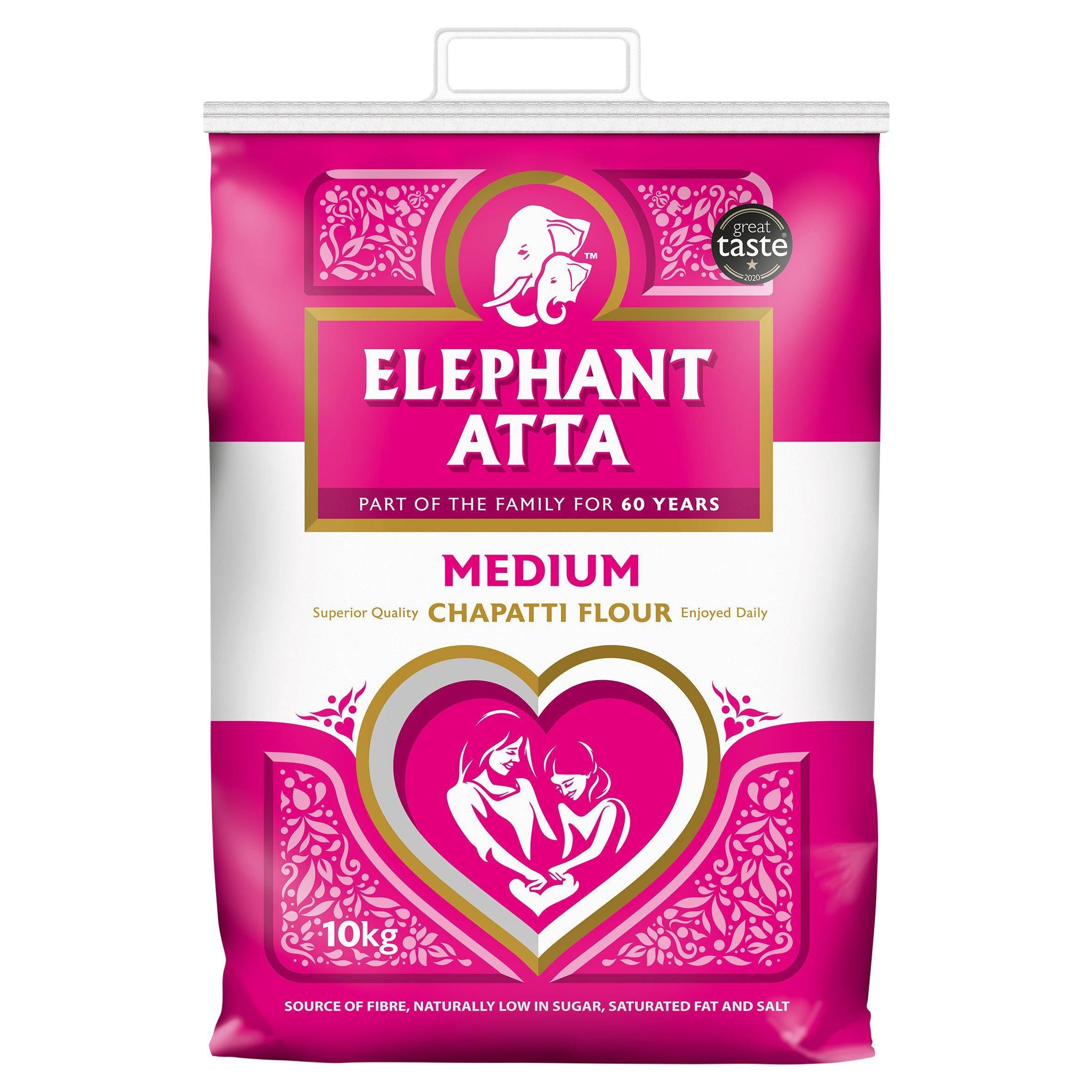 Elephant Atta Medium Chapatti Flour 10kg Bigger packs Sainsburys   