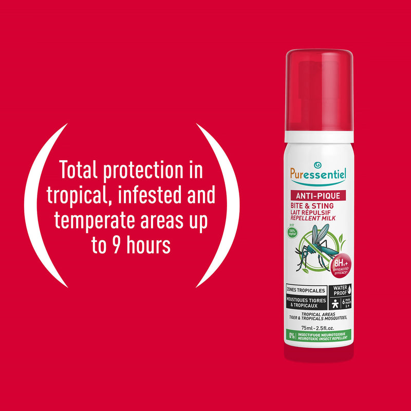 Puressentiel bite sting repellent milk 75ml - British product