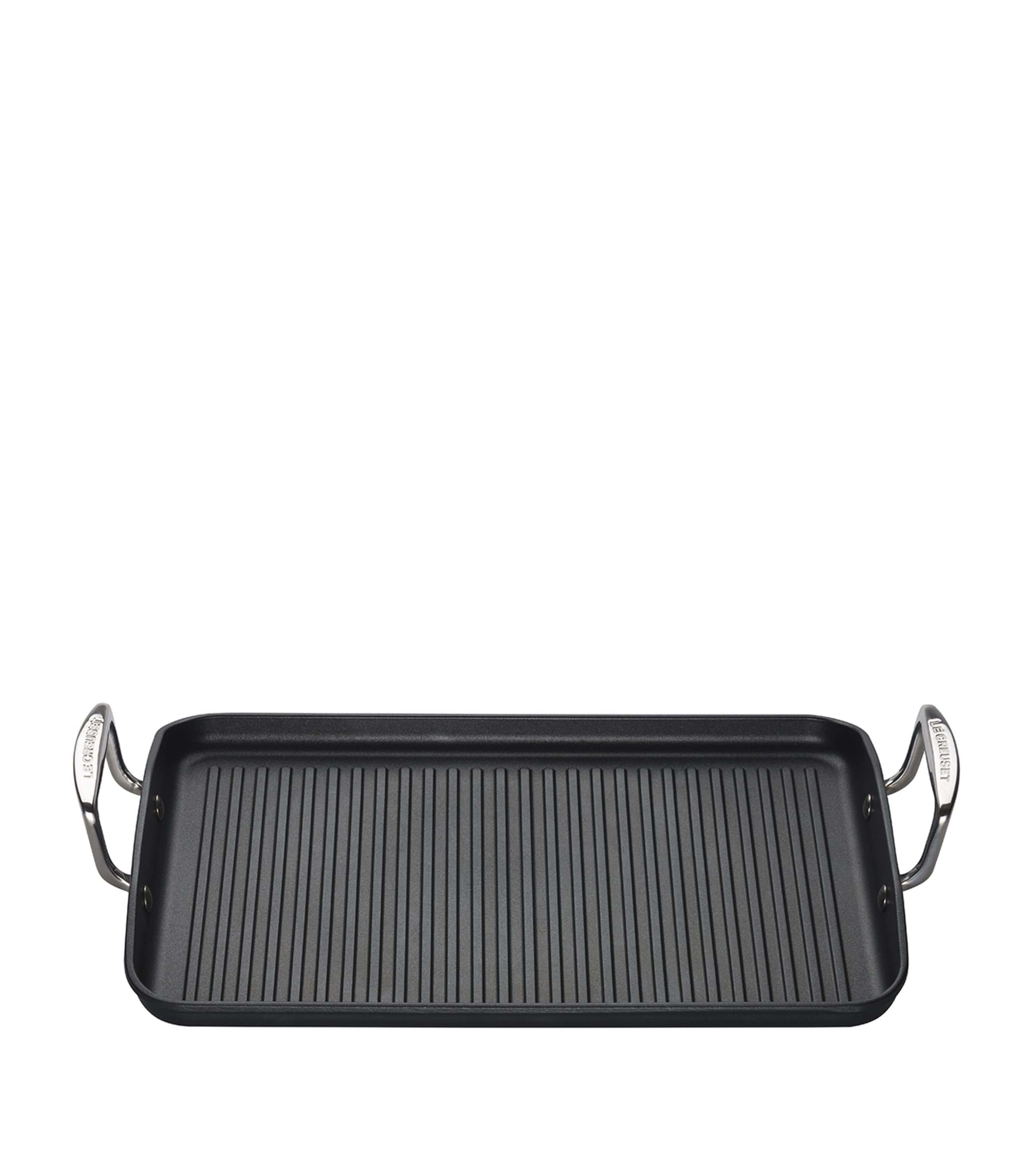 Le Creuset toughened non-stick ribbed rectangular grill 35cm, UK version