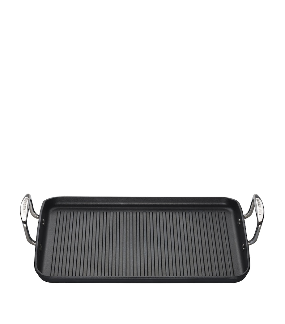Le Creuset toughened non-stick ribbed rectangular grill 35cm, UK version