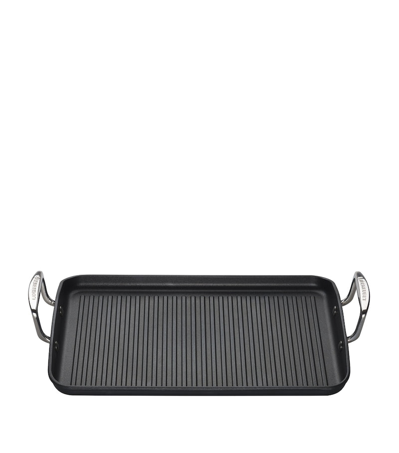 Le Creuset toughened non-stick ribbed rectangular grill 35cm, UK version