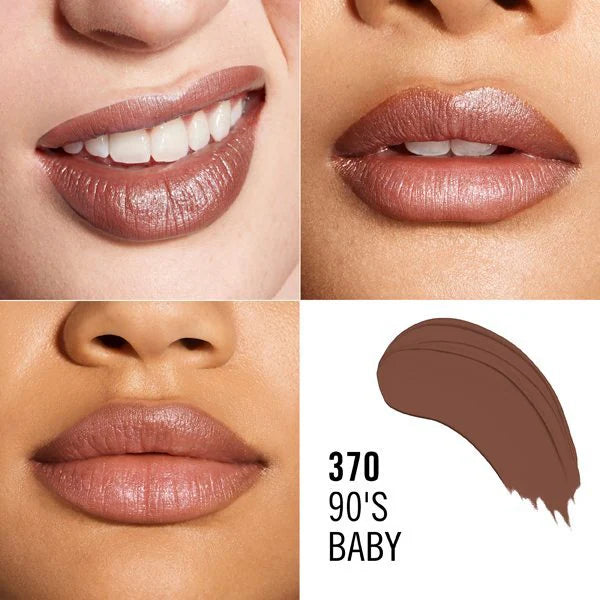 Rimmel Lipstick 370 90's Baby 4g, imported from the UK