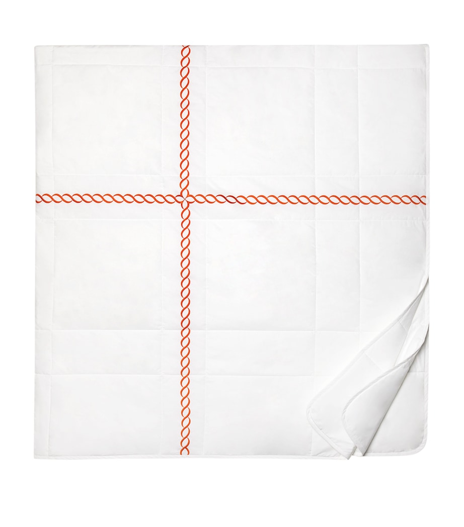 Pratesi Treccia super king bedspread, imported from the UK