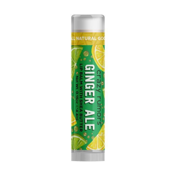 Crazy Rumors lip balm Ginger Ale 4.5g, imported from the UK