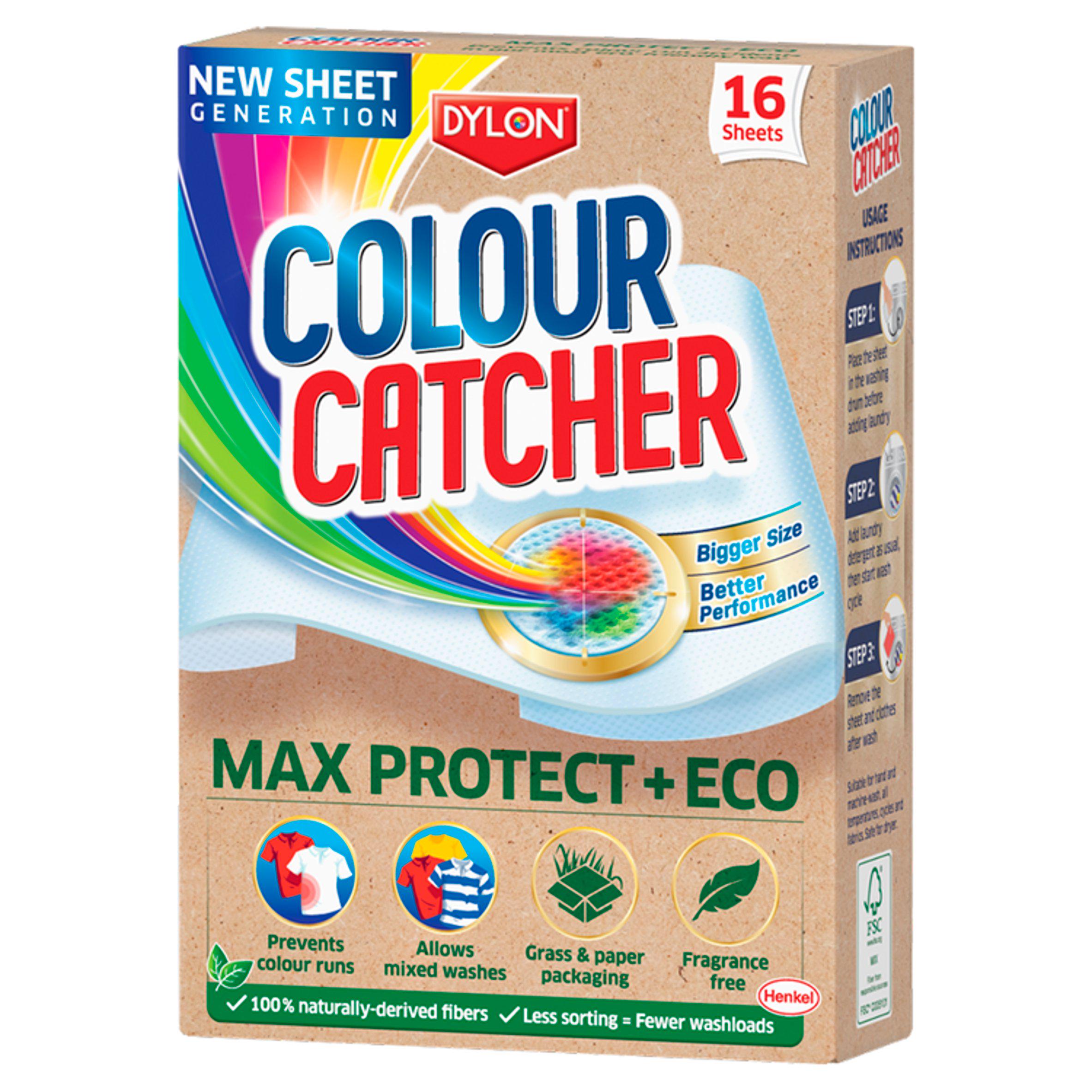 Dylon Colour Catcher Max Protect + Eco Sheets x16 GOODS Sainsburys   