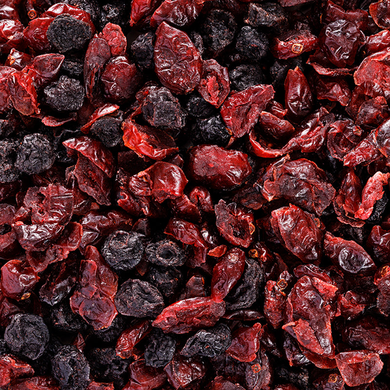 Holland & Barrett cranberry blueberry dried fruit mix 420g, UK version