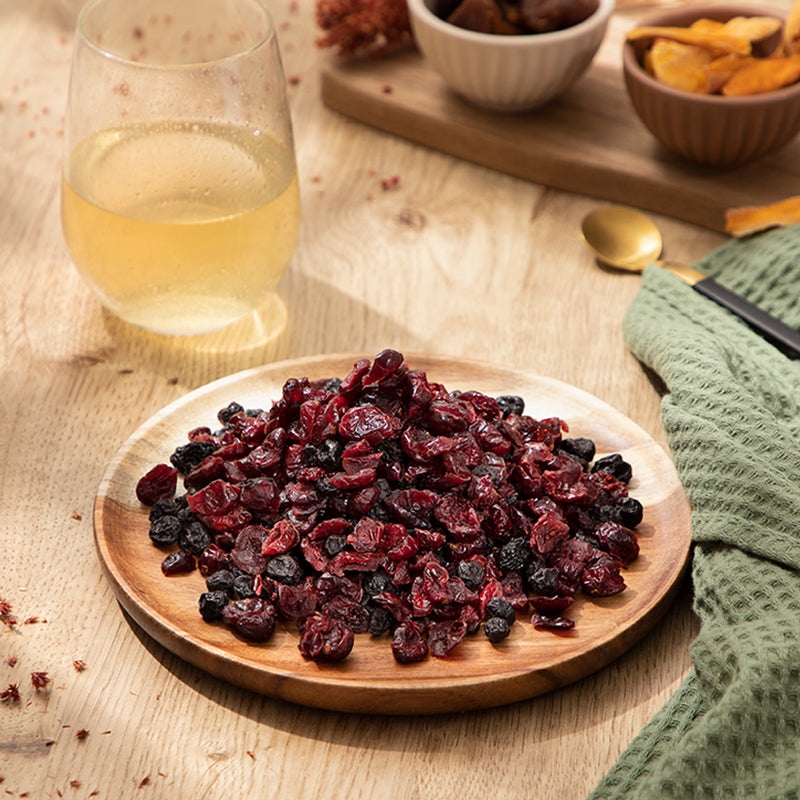Holland & Barrett cranberry blueberry dried fruit mix 420g, UK version