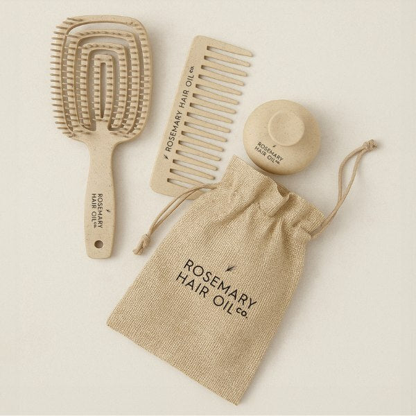 Rosemary Hair Oil Co Scalp Soothe Essential Brush Set 3-piece, UK version