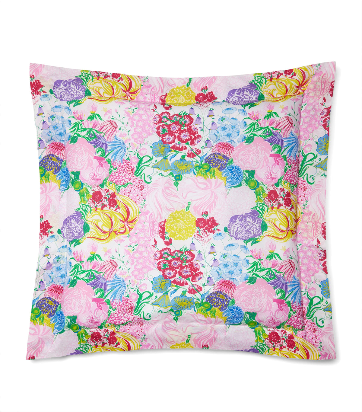 Pratesi Millefiori square pillowcase 65cm x 65cm, imported from the UK