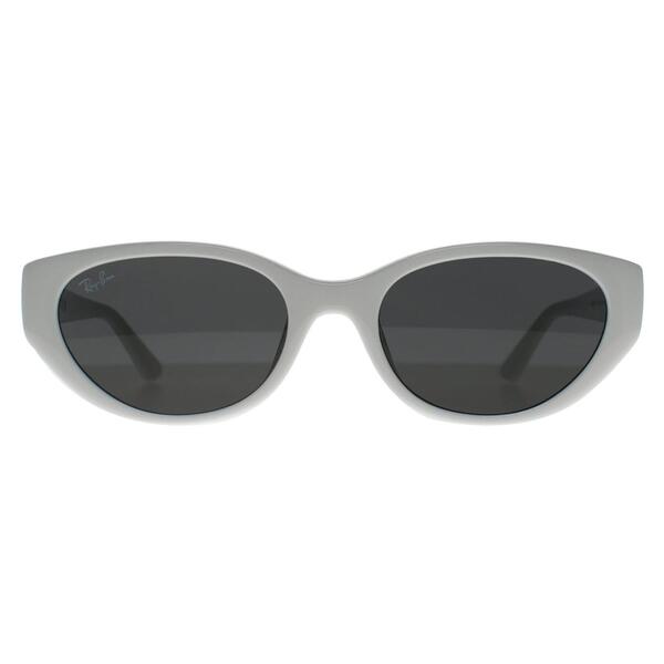 Ray-Ban RB4457D women's sunglasses polished white dark grey (British brand)