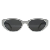 Ray-Ban RB4457D women's sunglasses polished white dark grey (British brand)