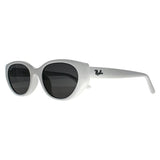 Ray-Ban RB4457D women's sunglasses polished white dark grey (British brand)