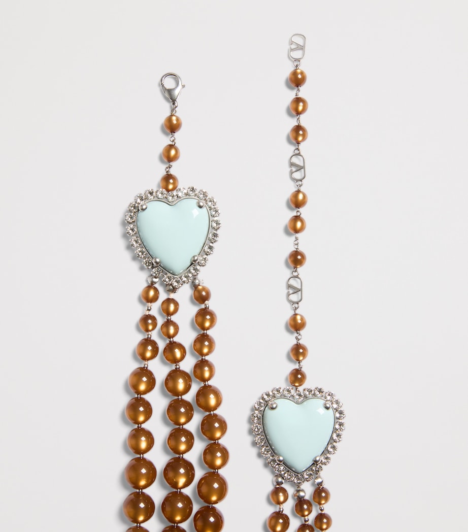 Valentino Garavani beaded layered necklace (British brand)
