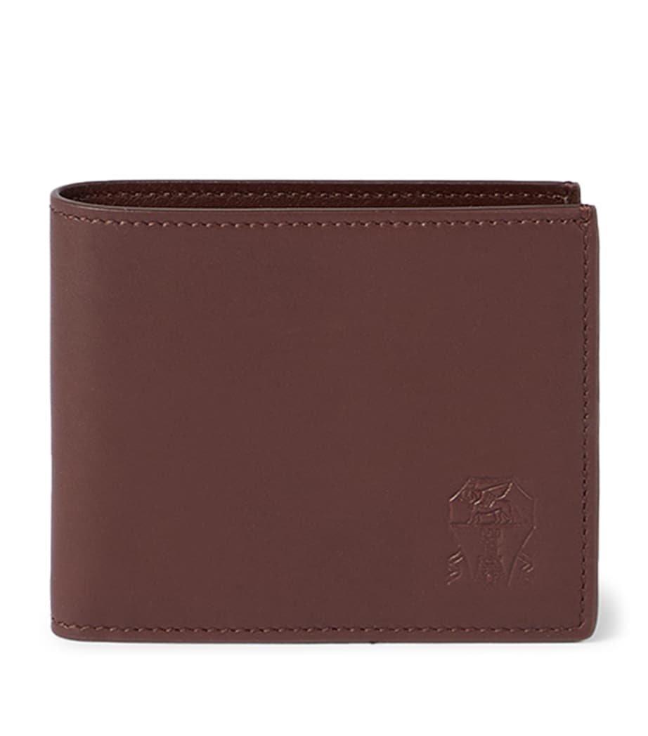 Brunello Cucinelli nubuck leather wallet with six card slots, imported from the UK