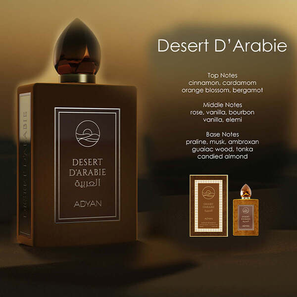 Adyan Desert D'Arabie extrait de parfum 100ml, imported from the UK